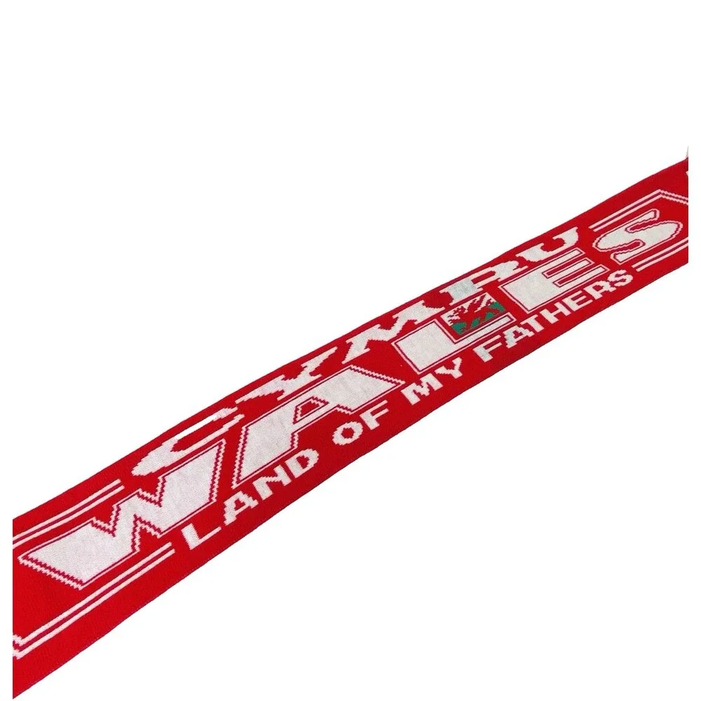 CYMRU Wales Flag Scarf Neck Wrap Red Dragon Land of My Fathers Accessory Rugby